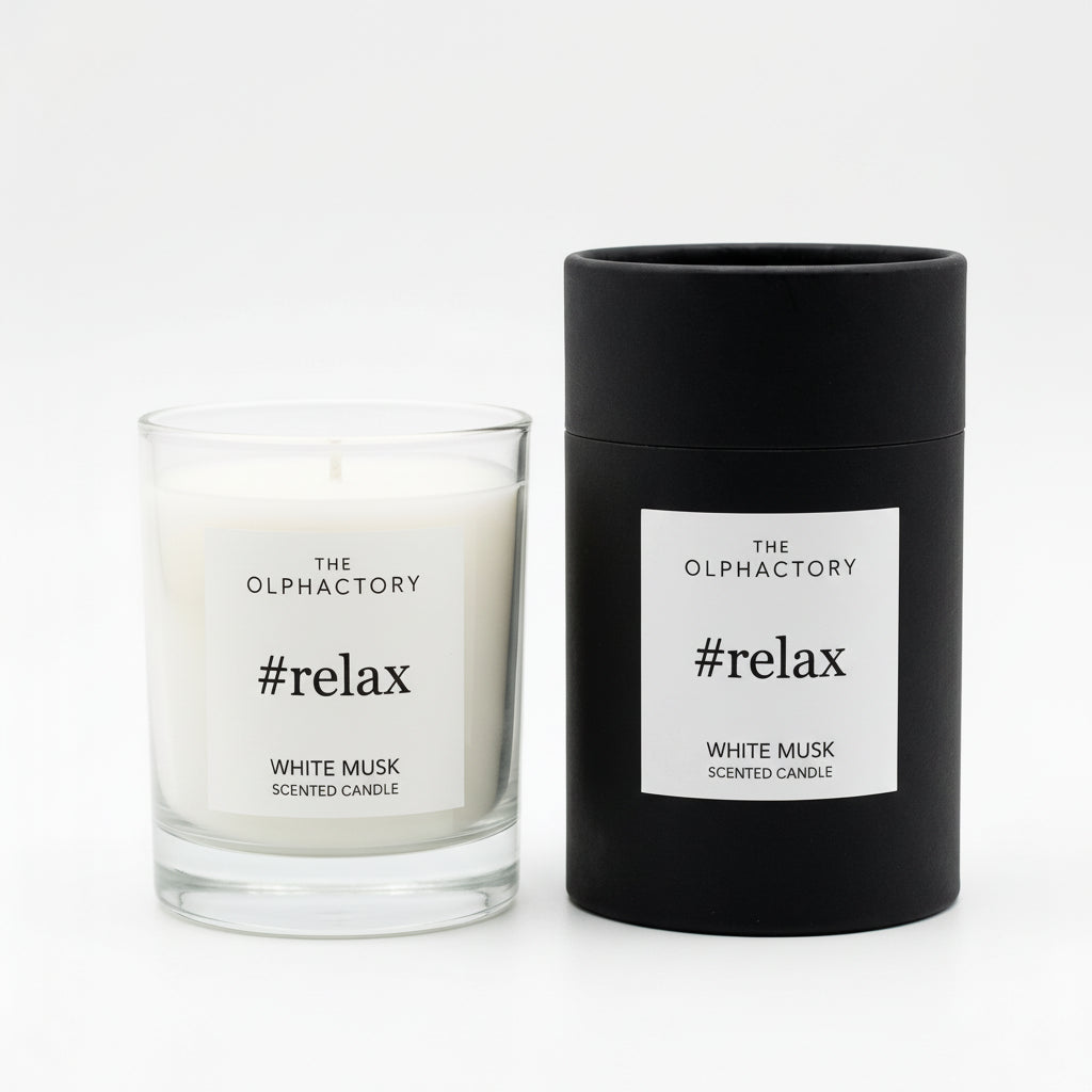 #relax White Musk Geurkaars