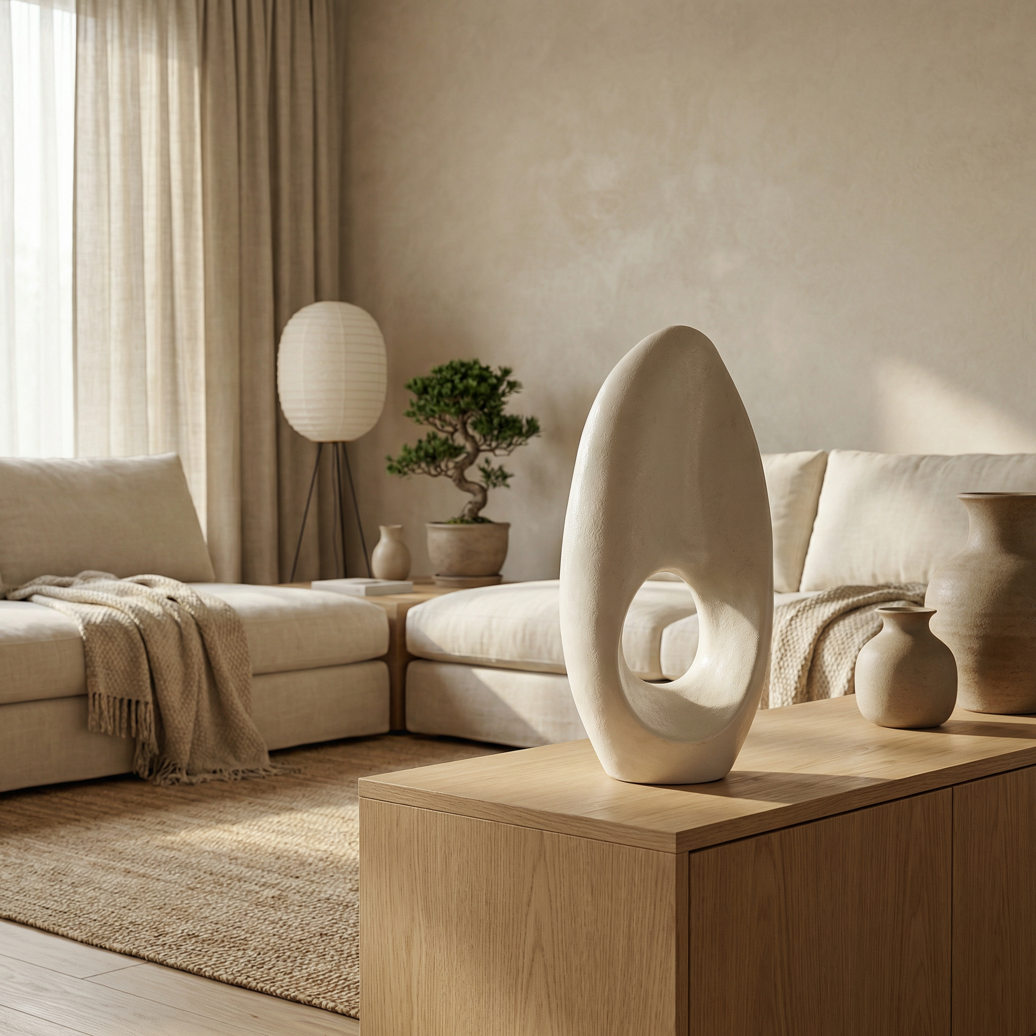 Cade Sculpture Ecru L