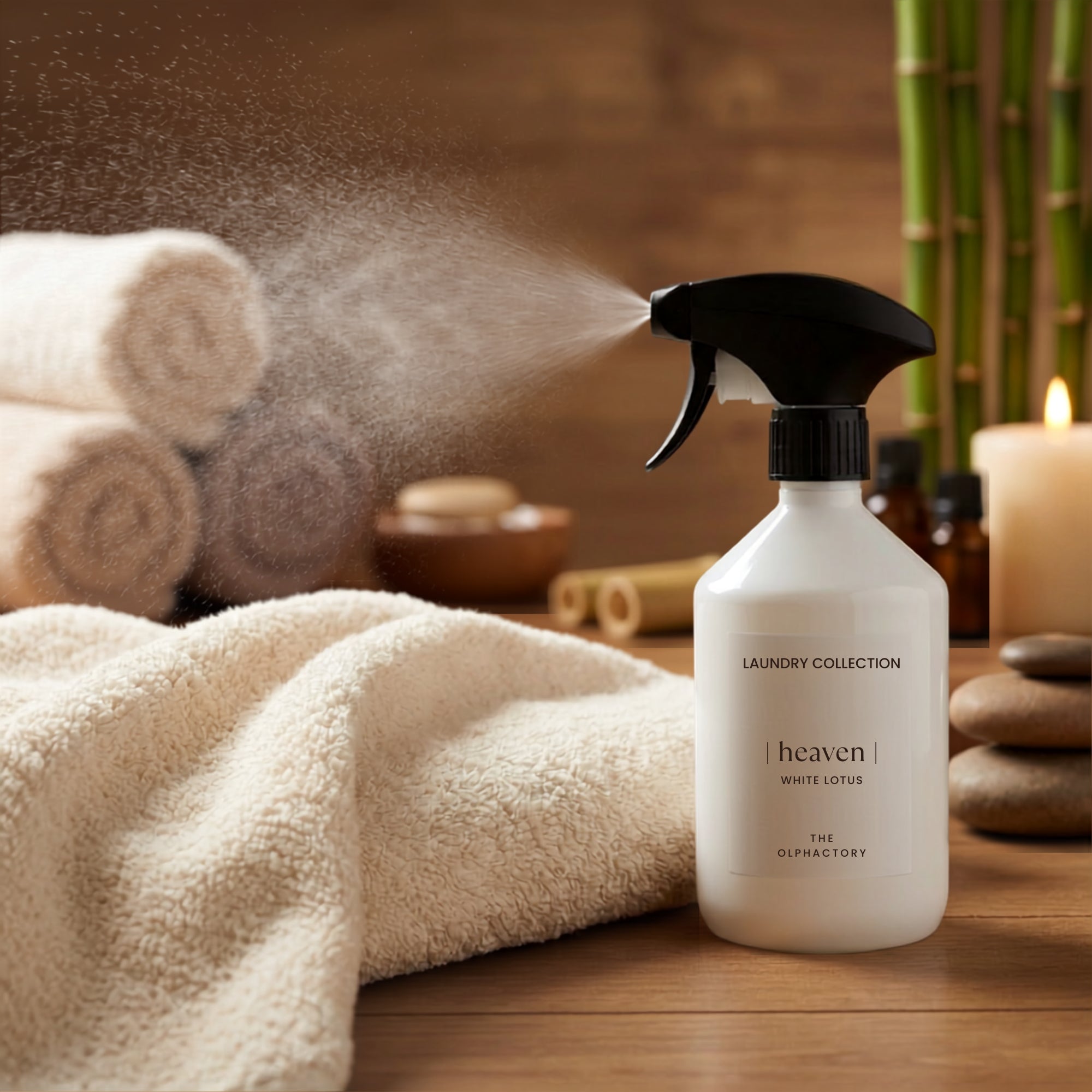 The Olphactory | Heaven White Lotus | Luxe Textielspray | 500ml