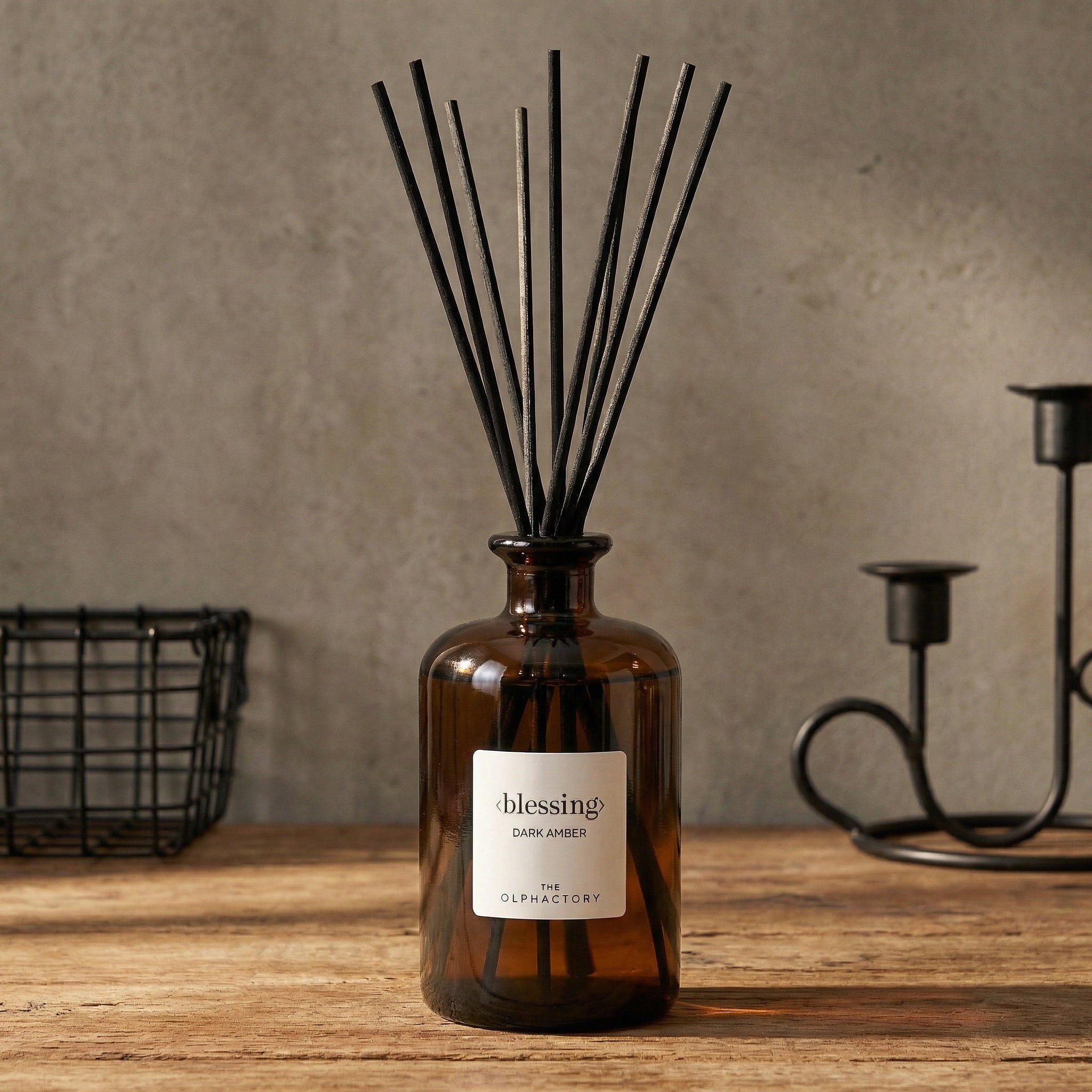 < blessing > Dark Amber Geurstokjes