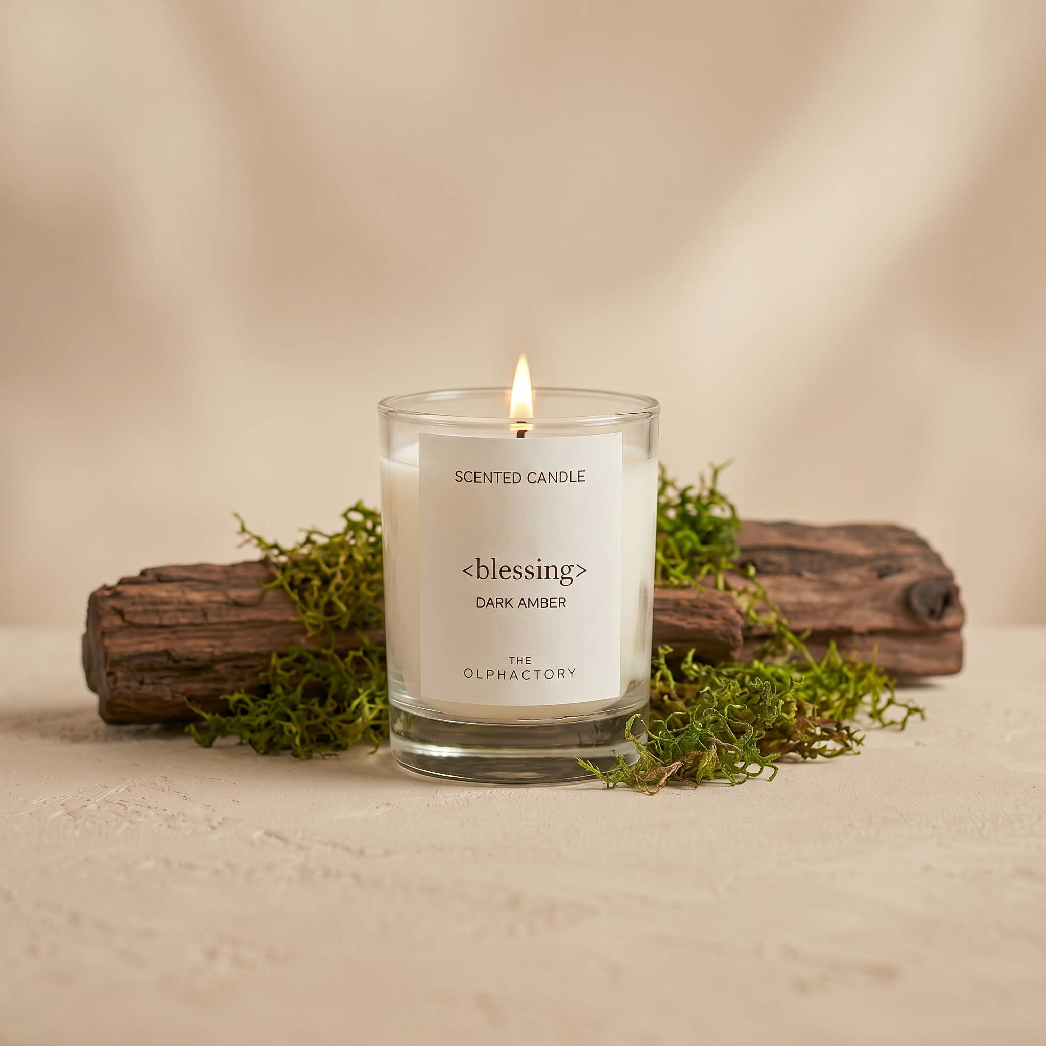 The Olphactory | Blessing Dark Amber | Luxe Geurkaars | 200gr
